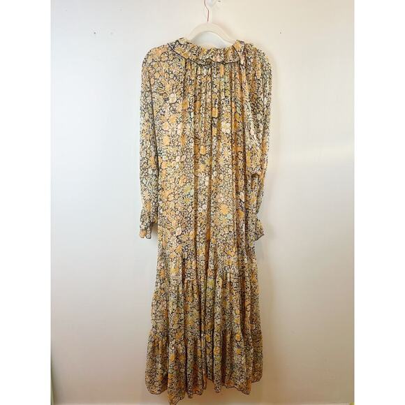 Free People Floral Maxi Dress - Yellow and Blue - Picture 7 of 16